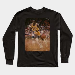 Michael Cooper, 1987 Vintage Long Sleeve T-Shirt